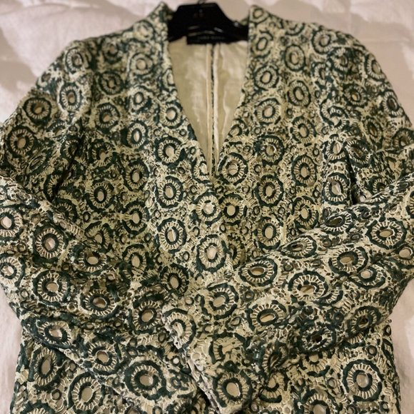 Green & white Zara jacket, size XS - Picture 5 of 5